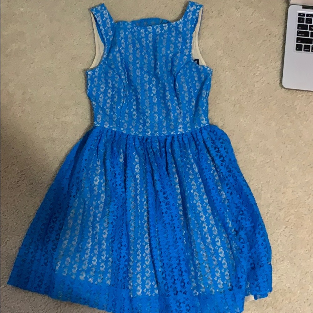 blue special occasion dress